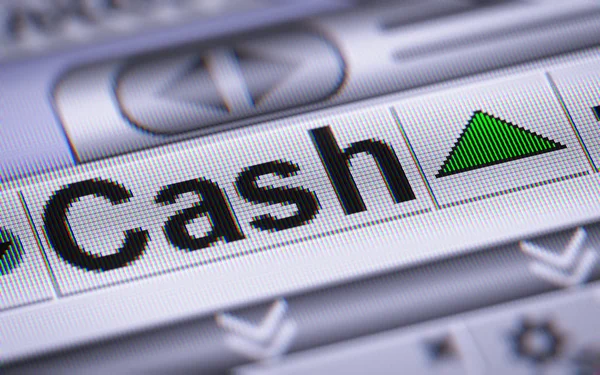 Index Cash Screen — Stock Photo, Image