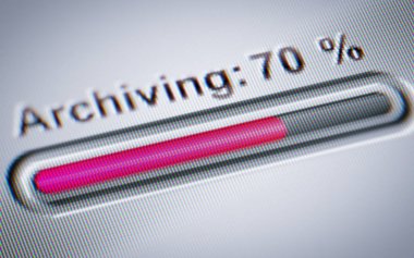 Beyaz ekran üzerinde ilerleme göstergesi