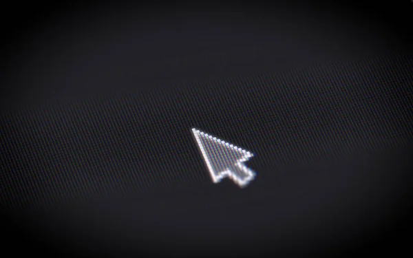 The cursor on the screen.