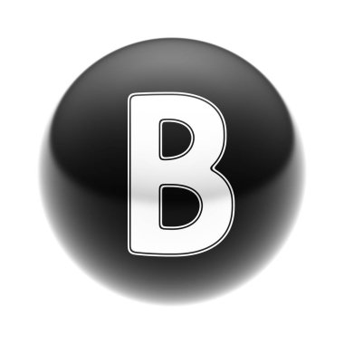 Siyah top beyaz simgesi