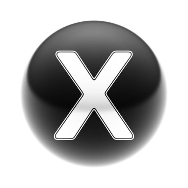 Siyah top beyaz simgesi