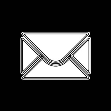 Siyah zemin üzerine beyaz simgesi