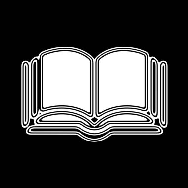 Siyah zemin üzerine beyaz simgesi