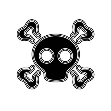 Beyaz arka planda siyah simgesi