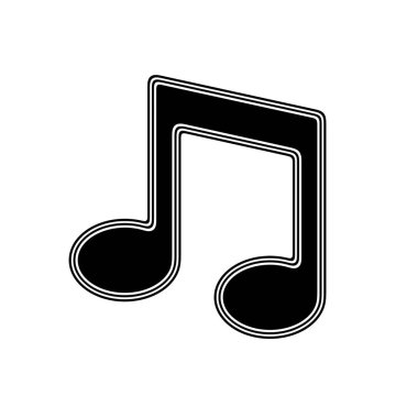 Beyaz arka planda siyah simgesi