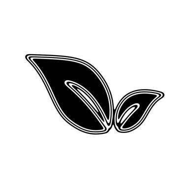 Beyaz arka planda siyah simgesi