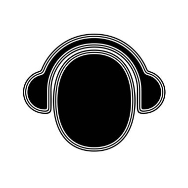 Beyaz arka planda siyah simgesi