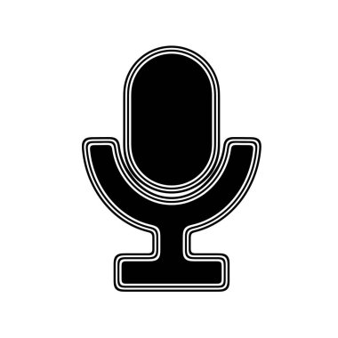 Beyaz arka planda siyah simgesi