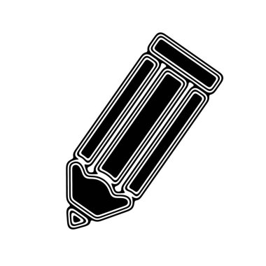 Beyaz arka planda siyah simgesi