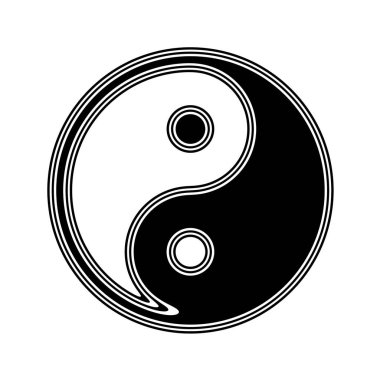 Beyaz arka planda siyah simgesi