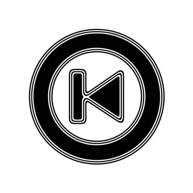 Beyaz arka planda siyah simgesi