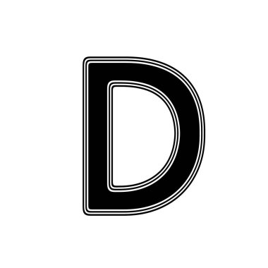 Beyaz arka planda siyah simgesi