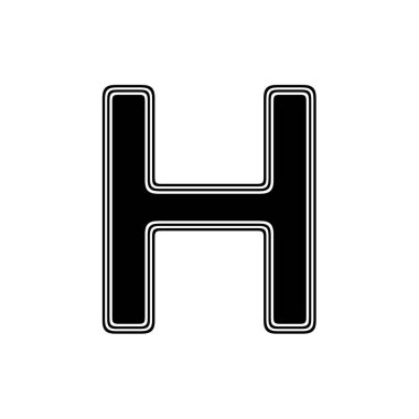 Beyaz arka planda siyah simgesi