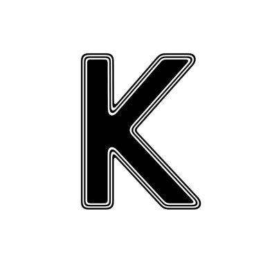 Beyaz arka planda siyah simgesi