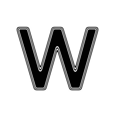 Beyaz arka planda siyah simgesi