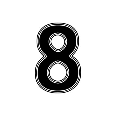 Beyaz arka planda siyah simgesi