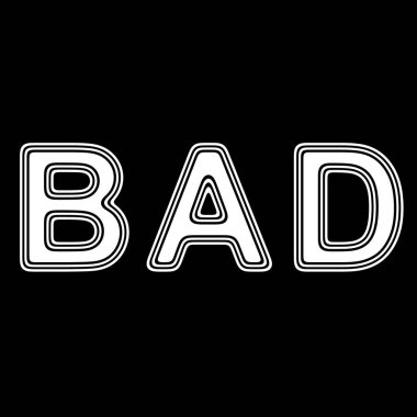 Siyah arka plan üzerinde kelime