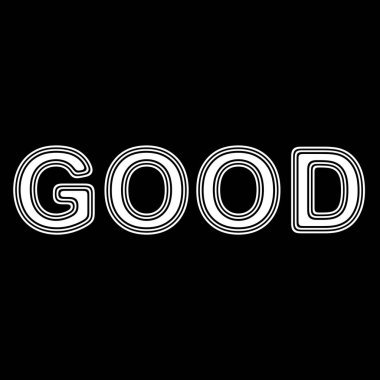 Siyah arka plan üzerinde kelime