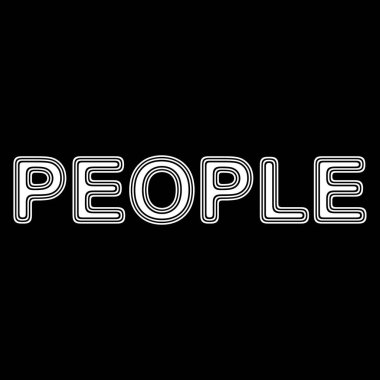 Siyah arka plan üzerinde kelime