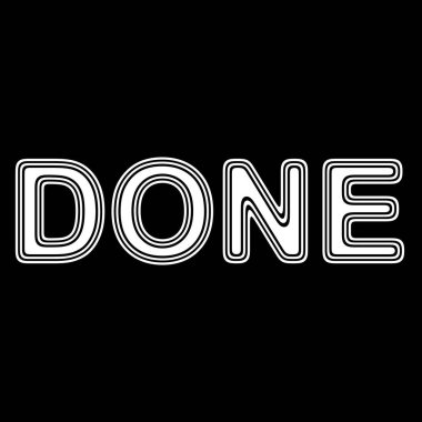 Siyah arka plan üzerinde kelime