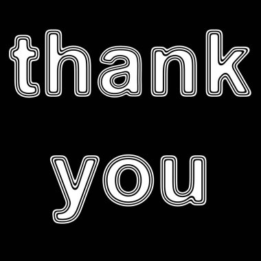 Siyah arka plan üzerinde kelime