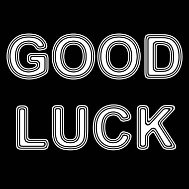 Siyah arka plan üzerinde kelime