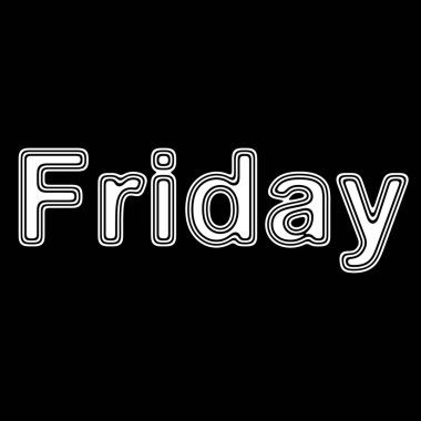 Siyah arka plan üzerinde kelime