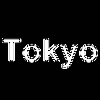 Siyah arka plan üzerinde kelime