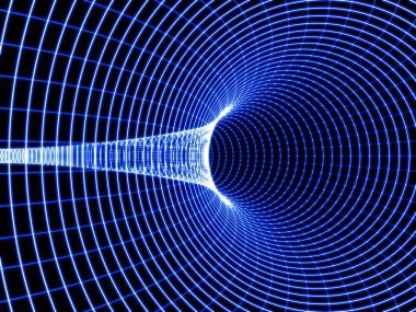 Kara delik. 3D çizim.