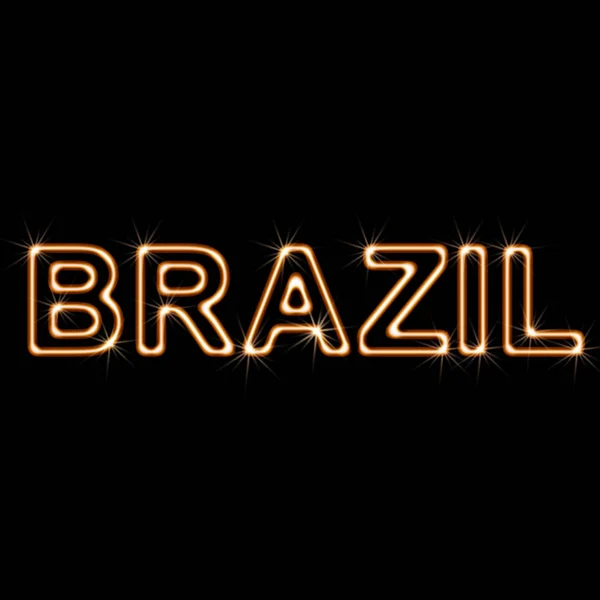 Brazil Black Background Illustration — Stock Photo, Image