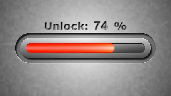 Proces Voor Unlock Het Scherm — Stockfoto