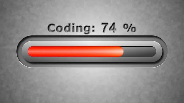 Proces Kódování Obrazovce — Stock fotografie