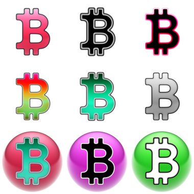 Bitcoin simgesi topa