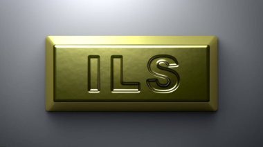 Külçe altının yeni şekel işareti.