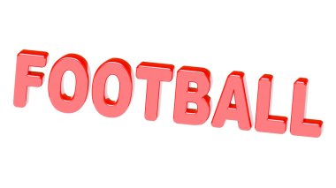 Beyaz yüzey üzerinde 3D kelime.