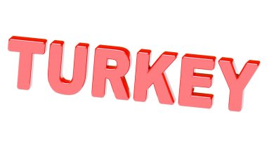 Beyaz yüzey üzerinde 3D kelime.