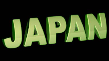 siyah arka plan üzerine 3D kelime.