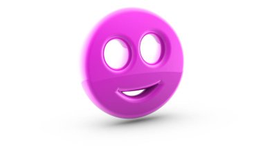 Beyaz yüzey üzerinde 3D simgesi.