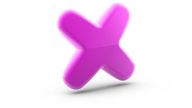 Beyaz yüzey üzerinde 3D simgesi.