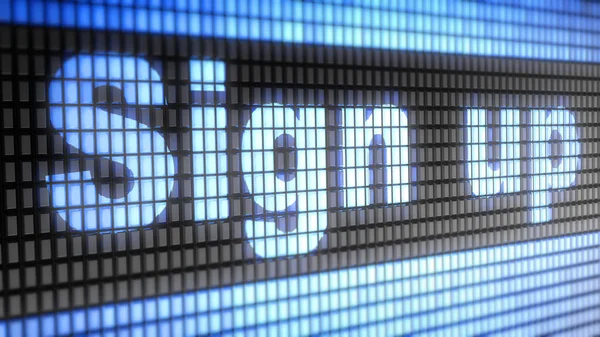 Sign Screen — Stock Photo, Image