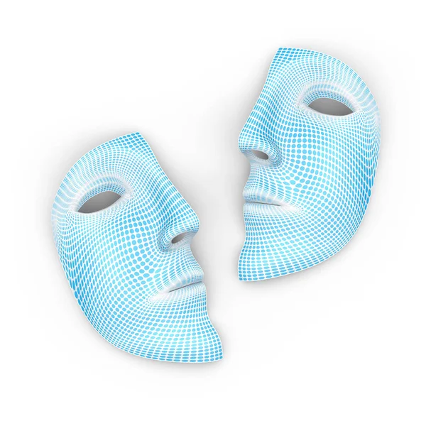 Modelo Máscara — Fotografia de Stock