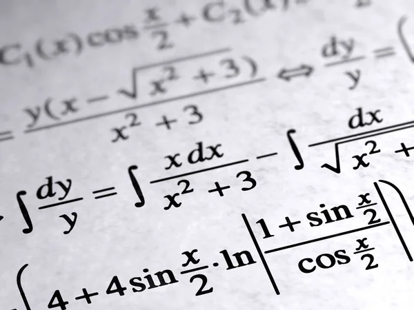 Matemática Papel Ilustração — Fotografia de Stock