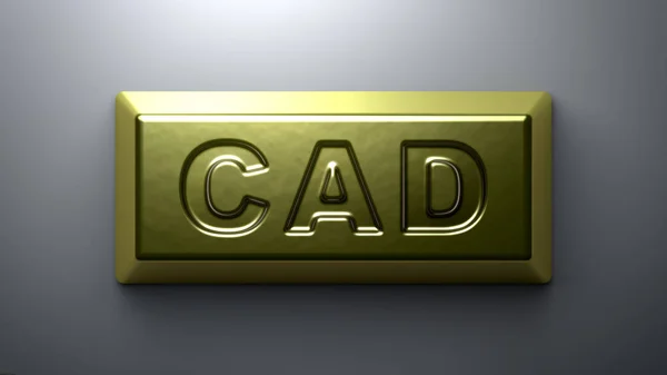 Signo Del Dólar Canadiense Oro — Foto de Stock