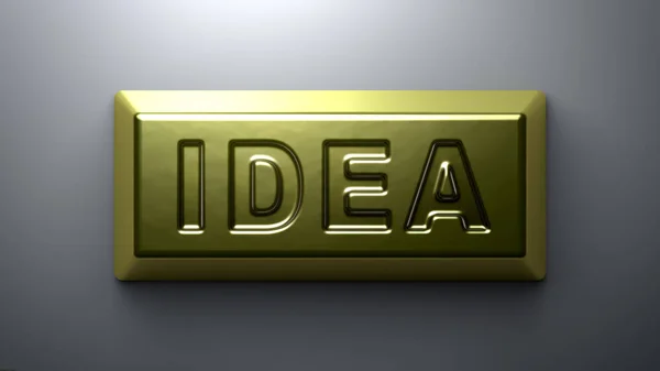 Idea Gold Bullion — Stock Photo, Image