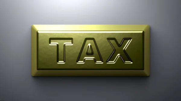Steuer Auf Goldbarren — Stockfoto