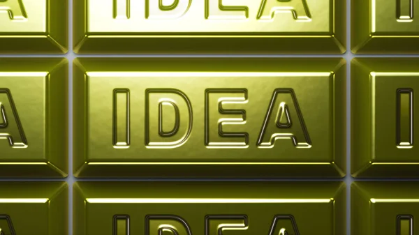 Idea Gold Bullion — Stock Photo, Image