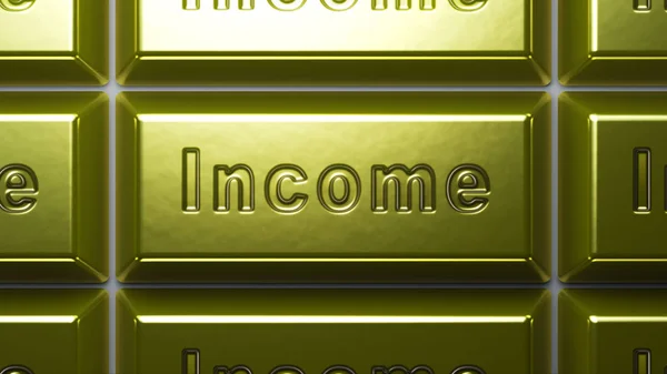 Inkomst Guldtackor — Stockfoto