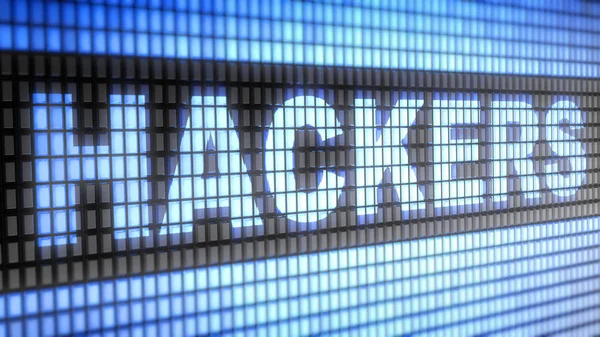 Gli Hacker Sullo Schermo — Foto Stock