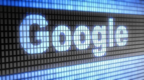 Google Blauen Bildschirm Google Ist Die Beliebteste Suchmaschine Der Welt — Stockfoto