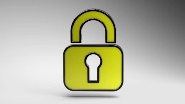 Icône de verrouillage. Boucle. Canal alpha .